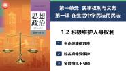 政治 (道德与法治)人教统编版积极维护人身权利课前预习ppt课件