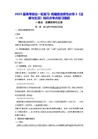 2025屆高考政治一輪復習：統(tǒng)編版選擇性必修2《法律與生活》知識點考點復習提綱
