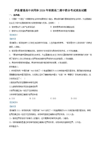 2025泸州泸县普通高中共同体高二上学期11月期中考试政治含解析