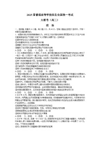 2025河南省青桐鳴大聯(lián)考高三上學(xué)期11月月考試題政治含解析