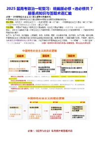 2025届高考政治一轮复习：统编版必修+选必修共7册重点知识与答题术语汇编 学案