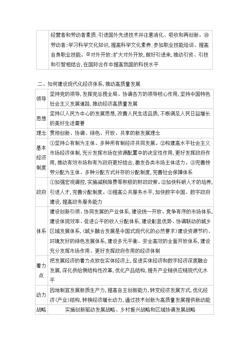 2025高考政治二轮复习专题练习:专题三 全球视野下的经济高质量发展(含解析)第3页