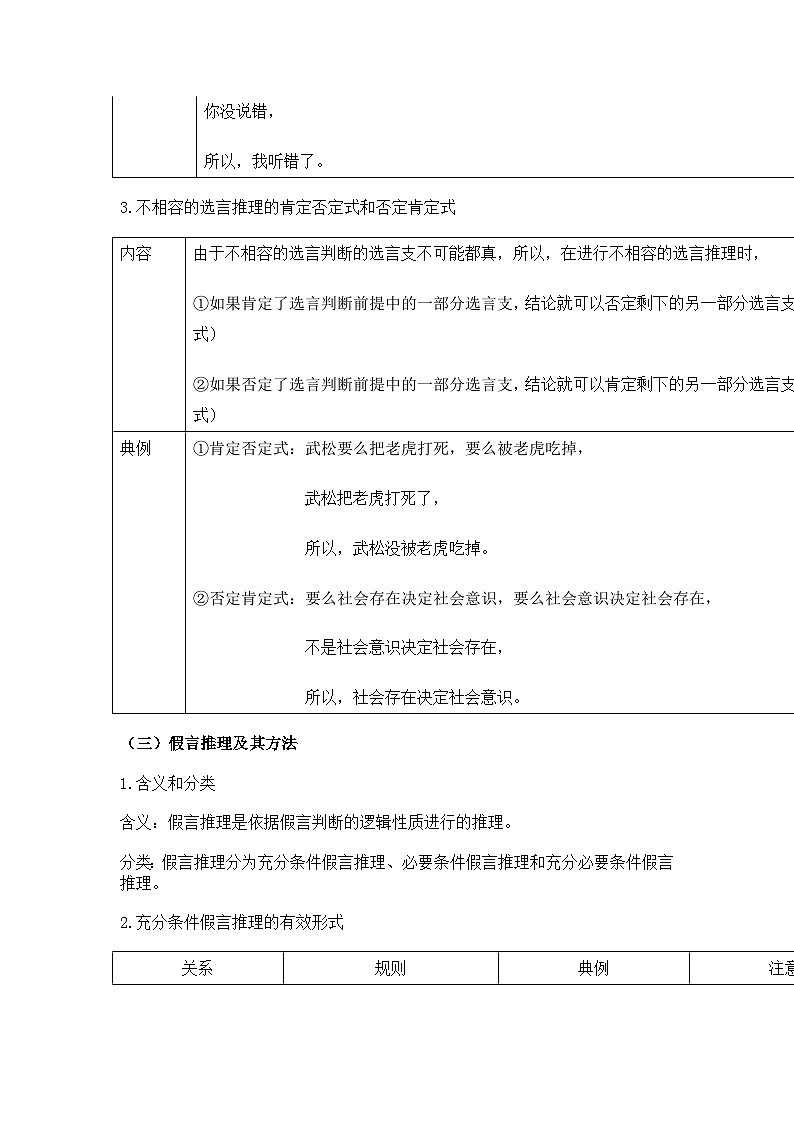 6.3复合判断的演绎推理方法导学案第3页
