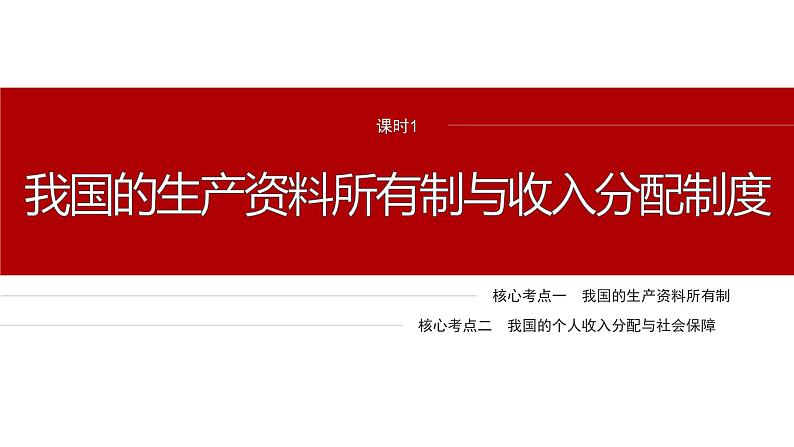 专题二 课时1 我国的生产资料所有制与收入分配制度--2025年高考政治大二轮专题复习(课件)第4页