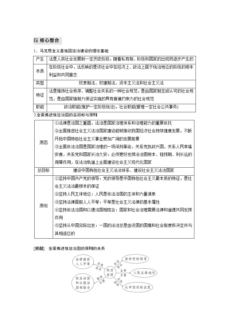 专题七 全面依法治国--2025年高考政治大二轮专题复习(教师版)第3页