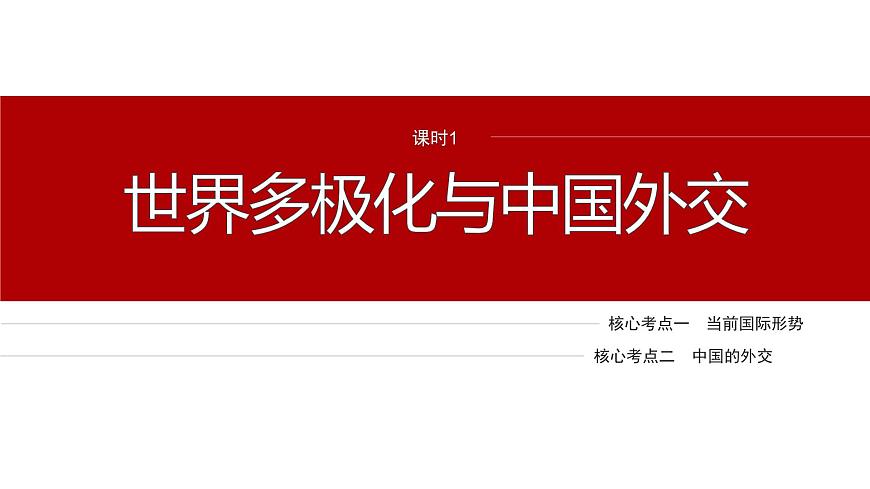 專題十二　課時(shí)1　世界多極化與中國外交--2025年高考政治大二輪專題復(fù)習(xí)（課件）第4頁