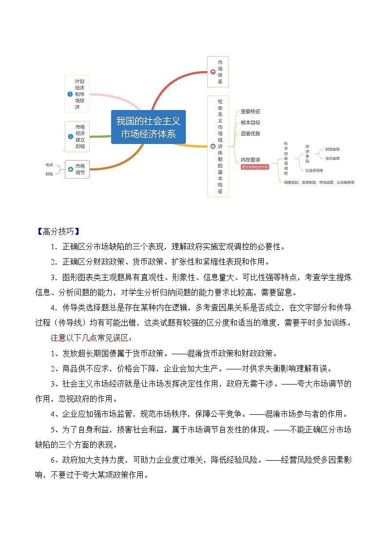 重难点03 我国的社会主义市场经济体制-2025年高考政治 热点 重点 难点 专练(陕西、山西、宁夏、青海)(原卷版)第2页