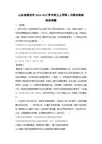 山东省潍坊市2024-2025学年高三(上)1月期末检测政治试卷（解析版）