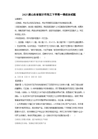 2025届山东省临沂市高三下学期一模政治试题（解析版）