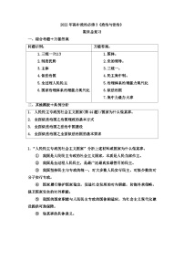 高一下学期政治统编版必修3期末总复习检测题 人教统编版必修4