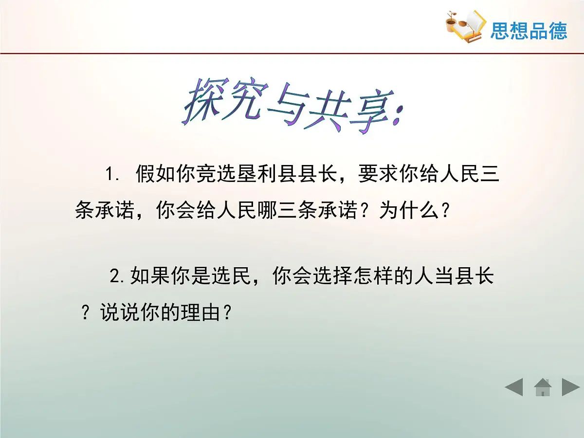 人教版 (新课标)高中政治 必修2 2-3-2《政府的责任:对人民负责》活动探究型课件第3页