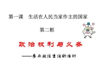 人教版 (新课标)高中政治 必修2 1-1-2课件-《政治权利与义务：参与政治生活的基础和准则》