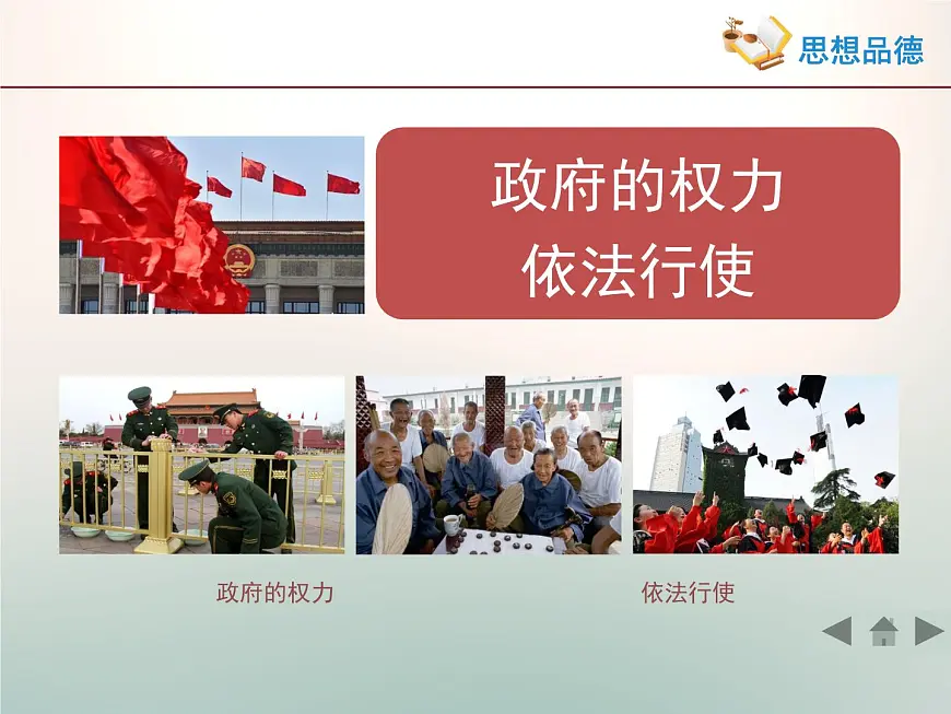 人教版 (新课标)高中政治 必修2 2-4-1《政府的权力:依法行使》活动探究型课件第1页