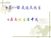 高中政治 (道德與法治)在文化生活中選擇背景圖課件ppt