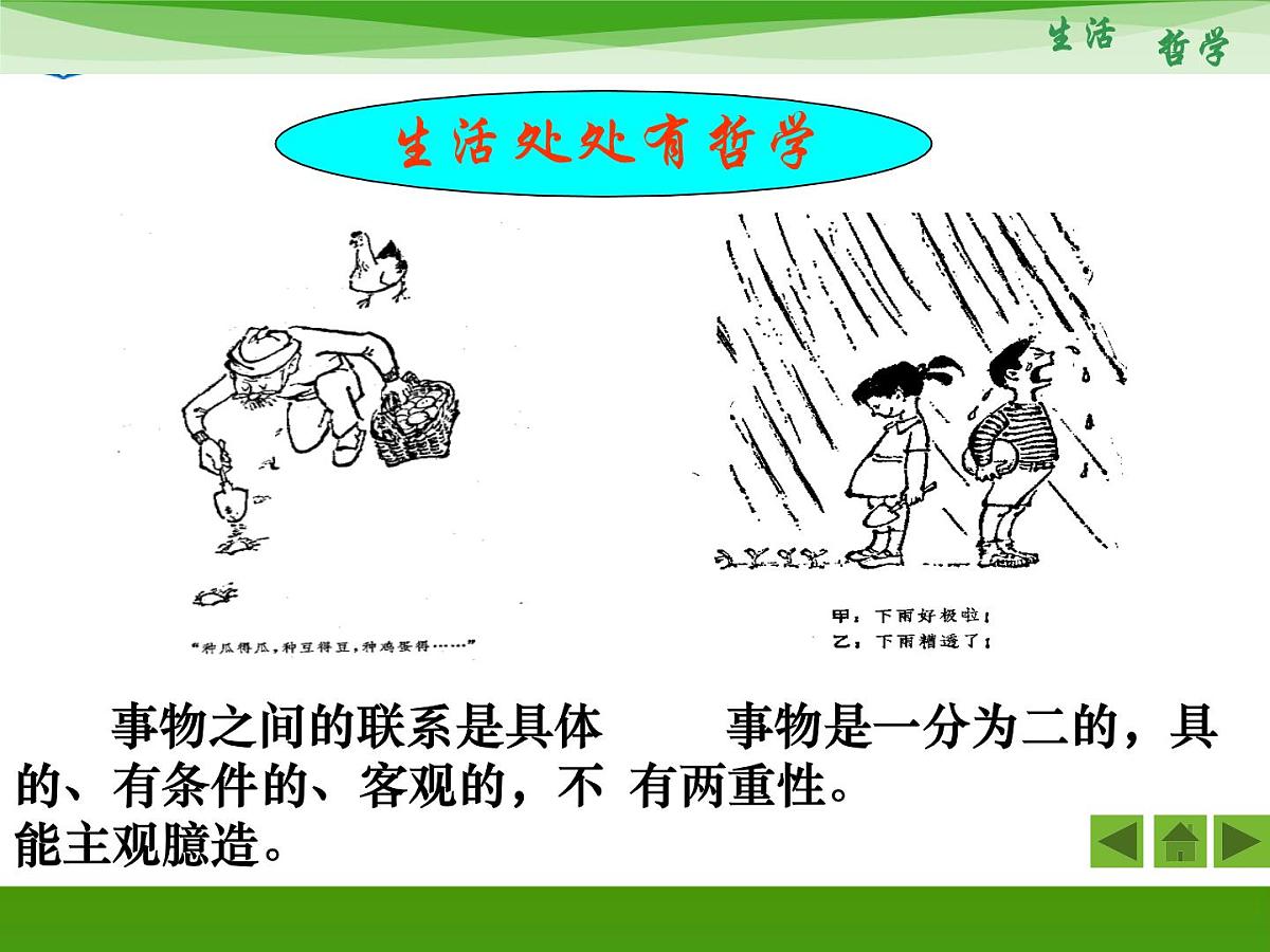 人教版 (新课标)高中政治必修4 1-1-1《生活处处有哲学》新课讲知课件第7页