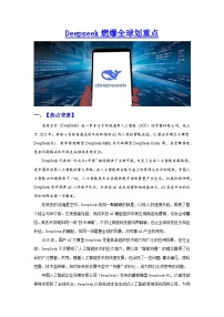 热点1:Deepseek燃爆全球划重点-2025年高考政治时政热点专题讲练(新高考通用)