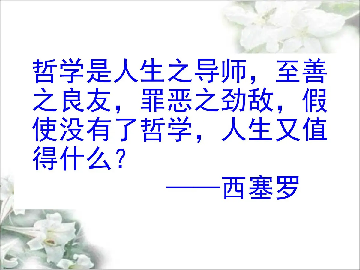 人教版 (新课标)高中政治必修4 第一单元《综合探究__走进哲学问辩人生》课件第1页
