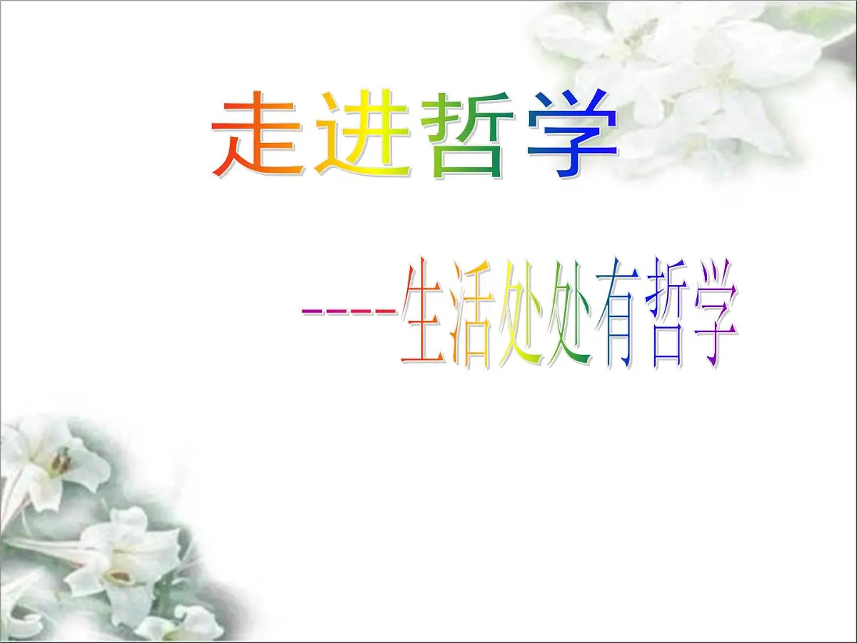 人教版 (新课标)高中政治必修4 第一单元《综合探究__走进哲学问辩人生》课件第7页