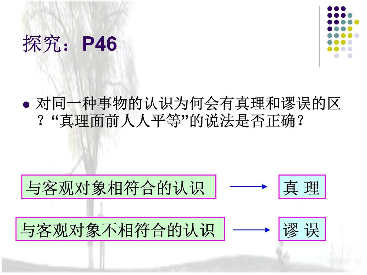 人教版 (新课标)高中政治必修4 2-6-2《在实践中追求和发展真理》新课讲知课件第3页