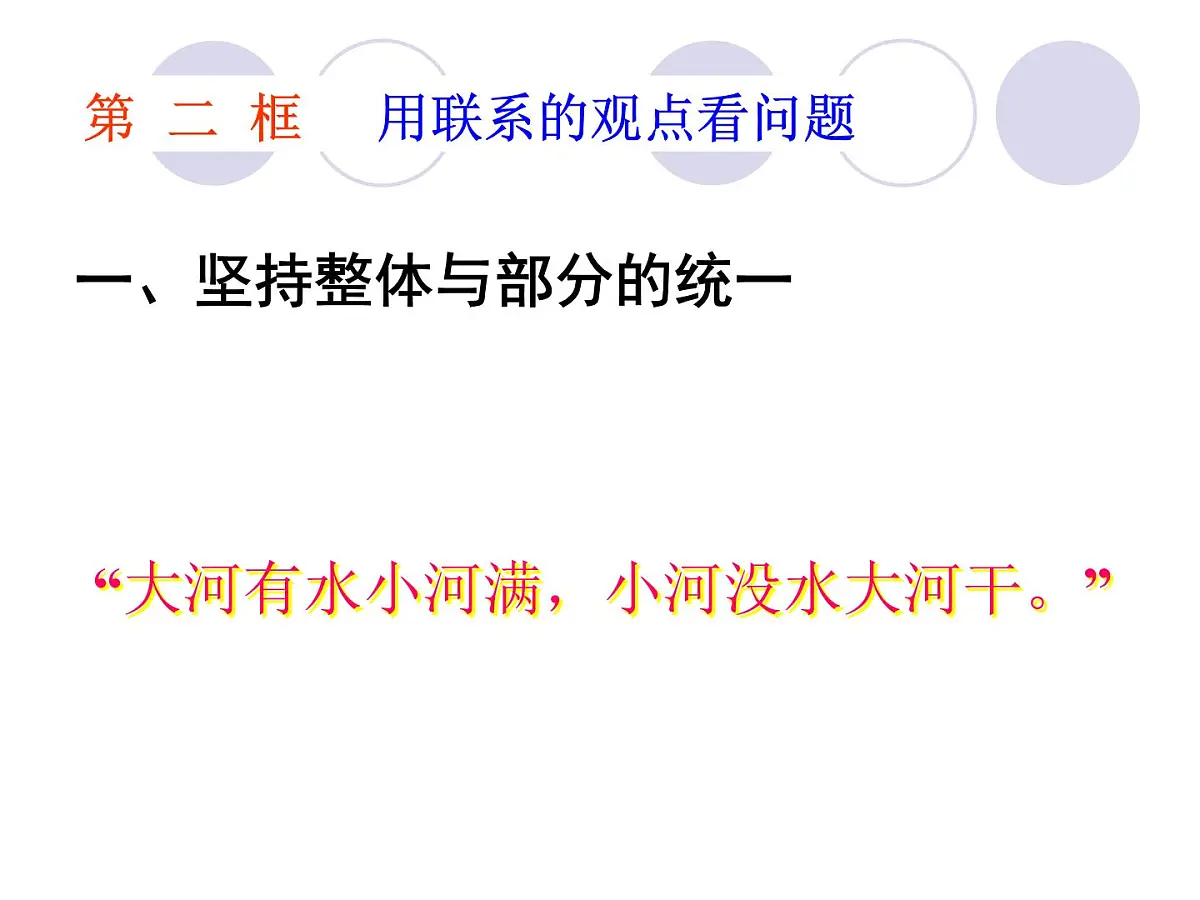 人教版 (新课标)高中政治必修4 3-7-2《用联系的观点看问题》新课讲知课件第3页