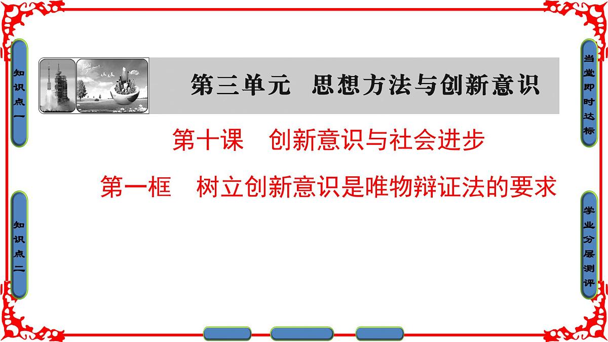 人教版 (新课标)高中政治必修4 3-10-1《树立创新意识是唯物辩证法的要求》课件第1页