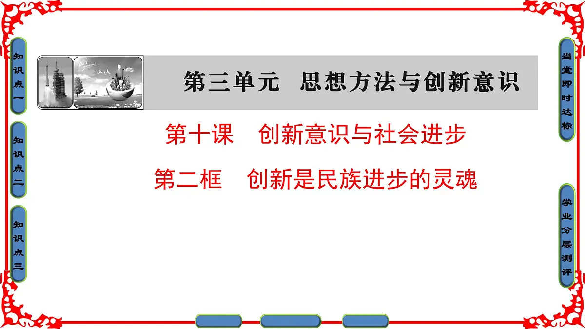 人教版 (新课标)高中政治必修4 3-10-2《创新是民族进步的灵魂》课件第1页