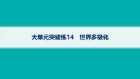 備戰(zhàn)2025年高考政治（廣東版）二輪復(fù)習(xí)課件大單元突破練14世界多極化