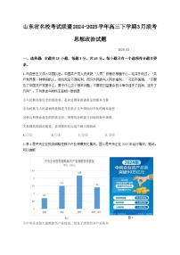 2025届山东名校考试联盟高三下学期3月高考模拟考试思想政治试题（含答案）