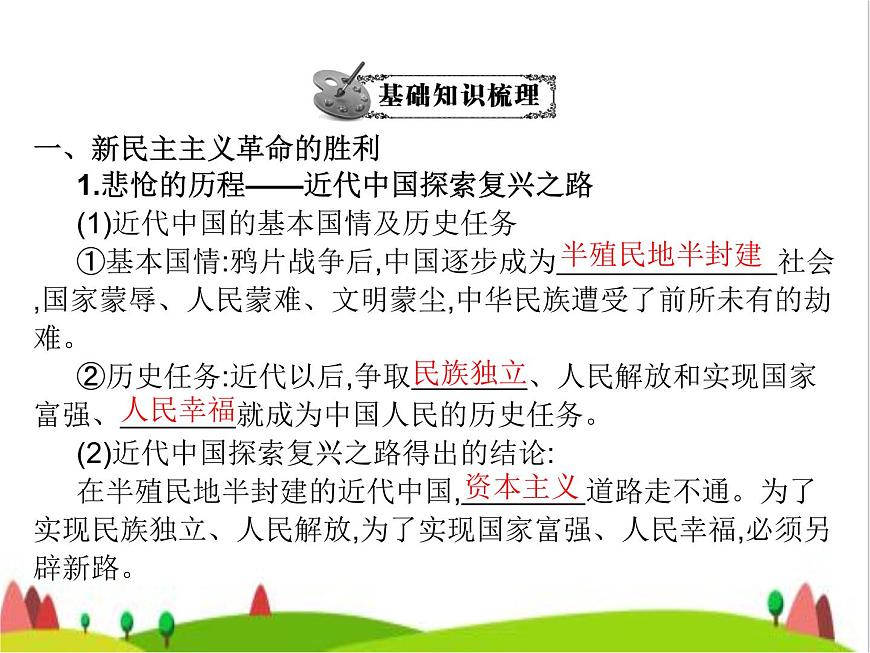 藝考生高考政治復習必修1中國特色社會主義第一單元第二課只有社會主義才能救中國課件第5頁
