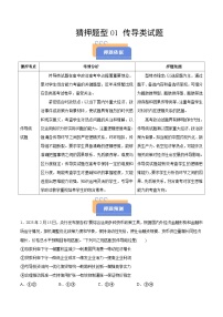 猜押題型01 傳導(dǎo)類試題-2025年高考政治沖刺搶押秘籍（新高考通用）附答案解析