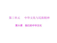 人教版 (新課標(biāo))高中政治必修3 3-6-2《我們的中華文化》復(fù)習(xí)課件