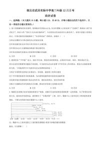 2024届湖北省武昌实验中学高三上学期12月月考-政治试题（含答案）
