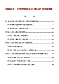 统编版必修一《中国特色社会主义》知识归纳(含思维导图)-2025高考政治复习核心知识归纳(统编版通用)