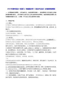 2025年高考政治一轮复习：统编版必修3《政治与法治》主观题答题模板 学案