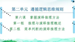 人教统编版高中政治选择性必修3 2-6掌握演绎推理方法复习课件