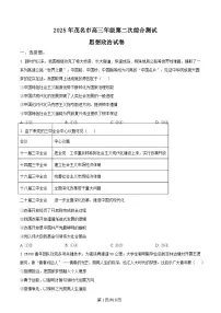 广东省茂名市2025届高三下学期二模试题 政治含答案解析