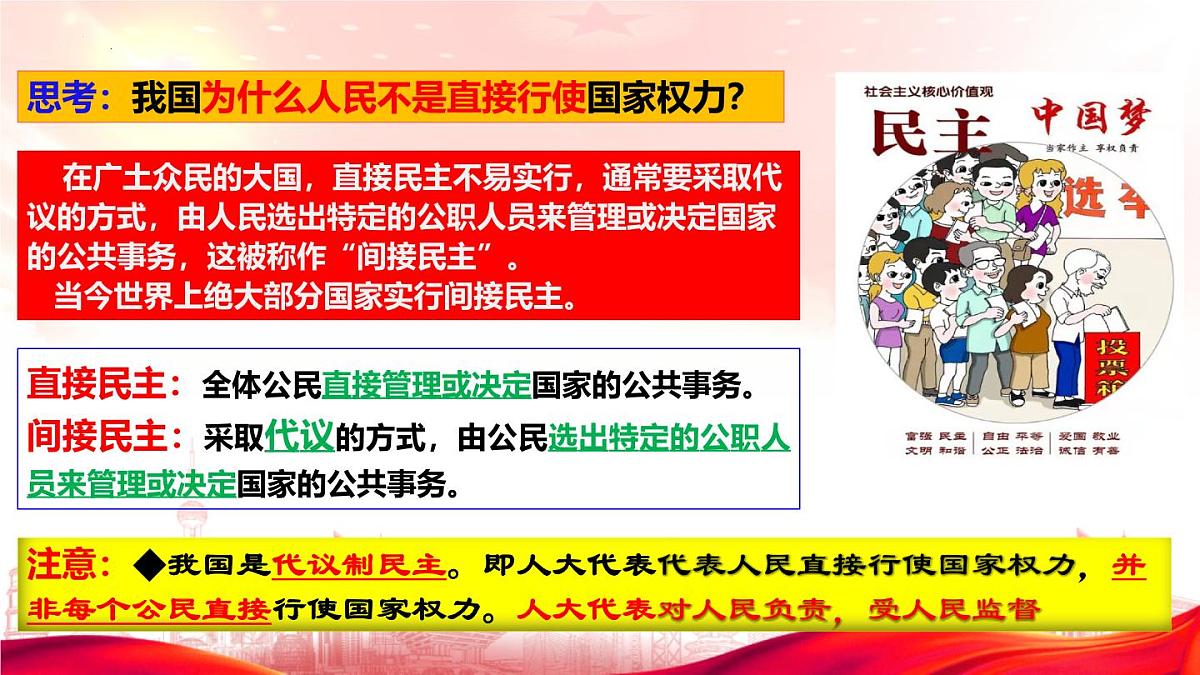 5.1人民代表大会我国的国家权力机关课件高中政治统编版必修三政治与法治第7页