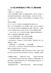 2025届上海市杨浦区高三下学期3月二模政治试题（解析版）