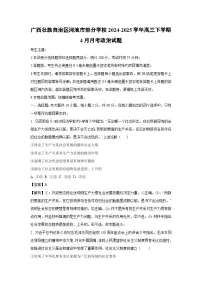 广西壮族自治区河池市部分学校2024-2025学年高三下学期4月月考政治试卷（解析版）
