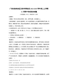 广西壮族自治区玉林市博白县2024-2025学年高二上学期11月期中考试政治政治试题（解析版）