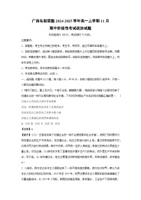 广西名校联盟2024-2025学年高一上学期11月期中阶段性考试政治政治试题（解析版）