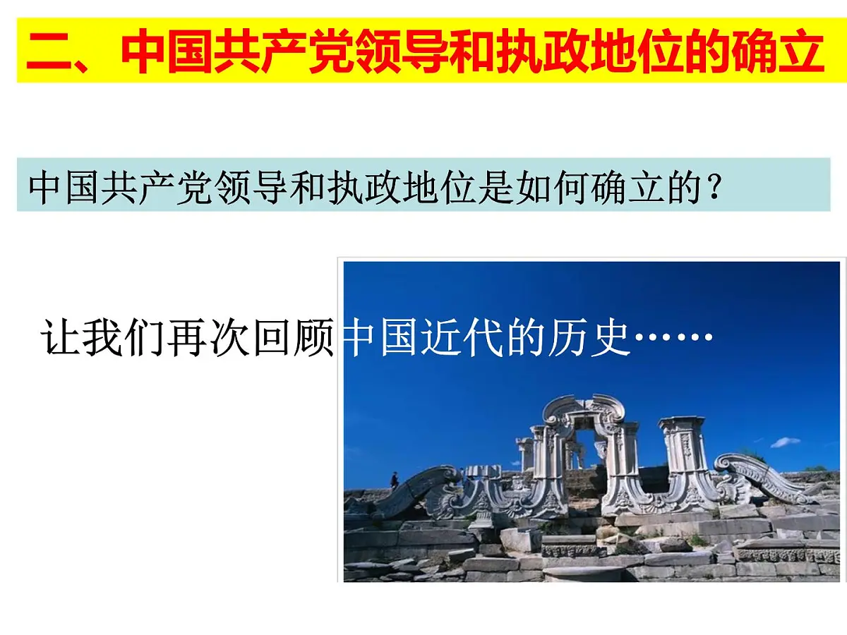 人教版 (新课标)高中政治必修2 3-7《中国共产党执政:历史和人民的选择》新课讲知课件第4页