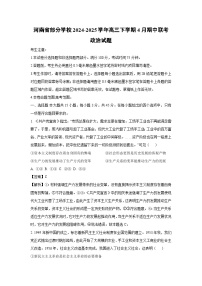 河南省部分学校2024-2025学年高三下学期4月期中联考政治试卷（解析版）