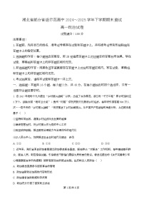 湖北省部分省级示范高中2024-2025学年高一下学期期末考试政治试题（Word版附解析）