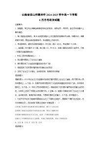 【政治】云南省保山市腾冲市2024-2025学年高一下学期6月月考政治试题（解析版）