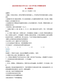 湖北省武汉市部分重点中学2024_2025学年高二政治上学期期末联考试卷含解析