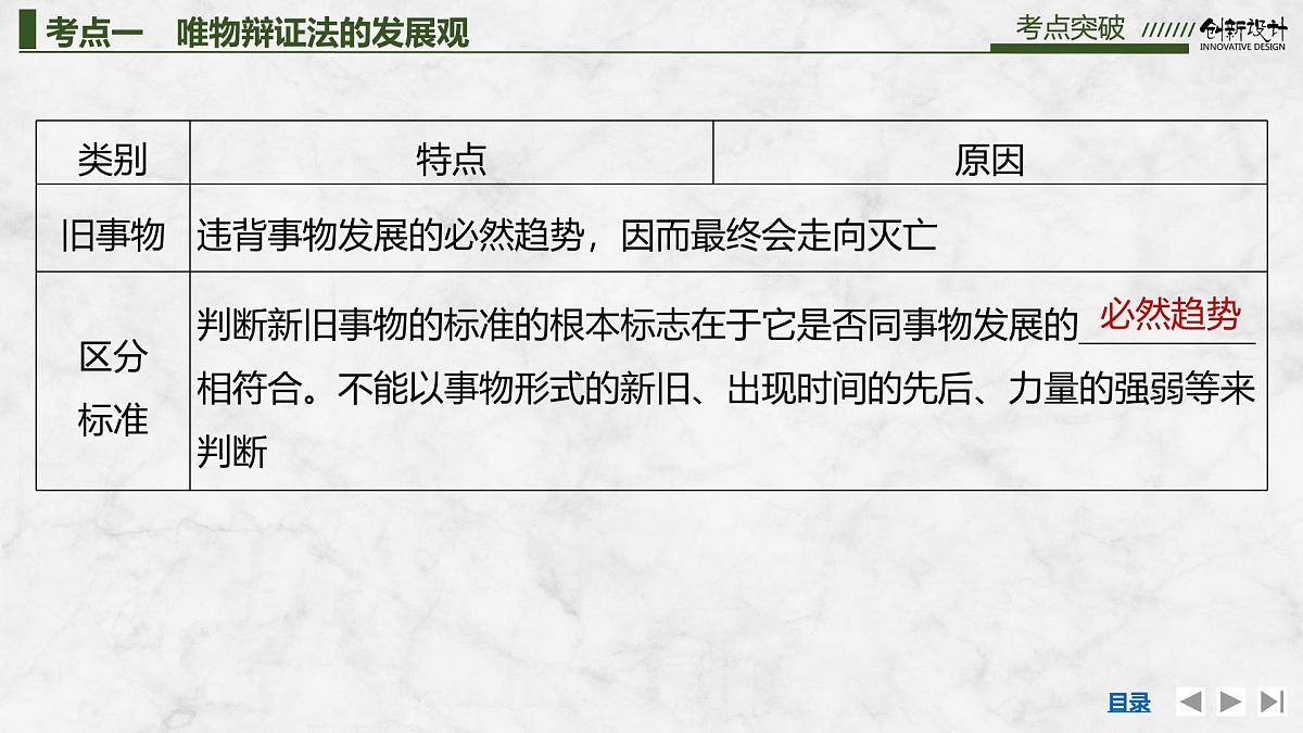 2026届高三政治高考总复习创新设计课件复习讲义第十九课 把握世界的规律 第2课时 世界是永恒发展的第7页