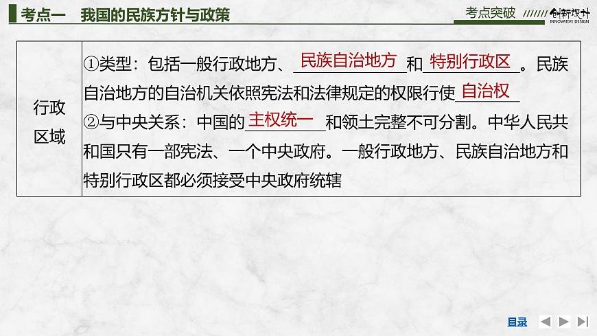 2026屆高三政治高考總復(fù)習(xí)創(chuàng)新設(shè)計(jì)課件復(fù)習(xí)講義第十三課 我國的基本政治制度 第2課時(shí) 民族區(qū)域自治制度第5頁