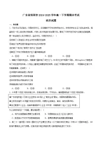 广东省深圳市普通高中2024-2025学年高一下学期期末考试政治试卷（Word版附答案）