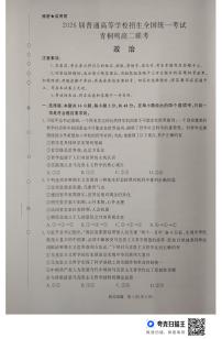 河南省青桐鸣2024-2025学年高二上学期10月联考政治试题